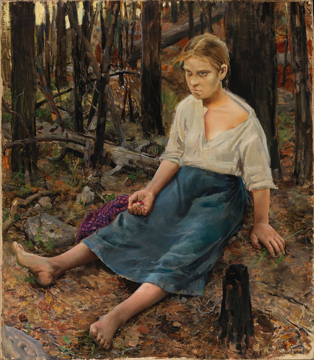Lost, 1886, by Akseli Gallen-Kallela