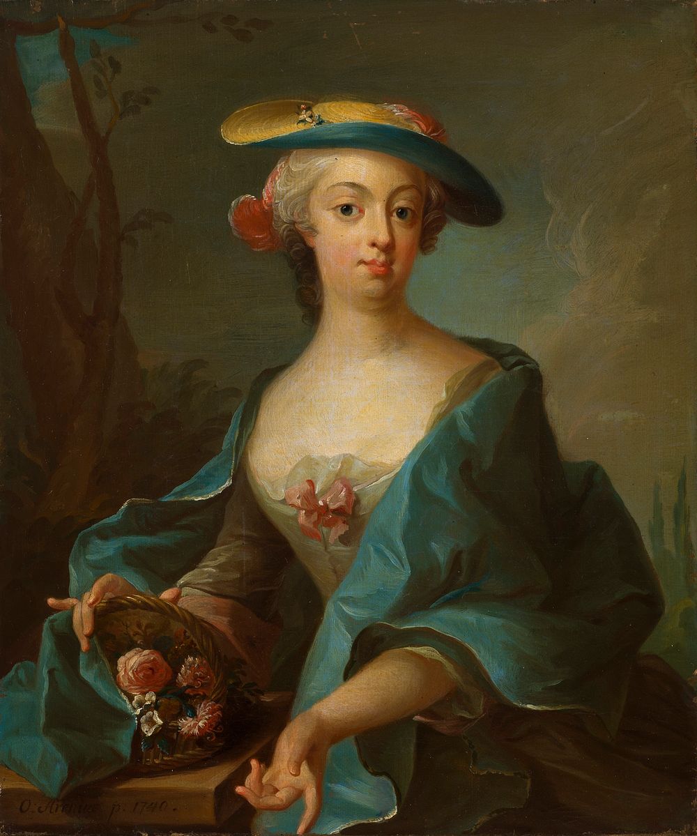 Portrait of a lady, 1740, Olof Arenius