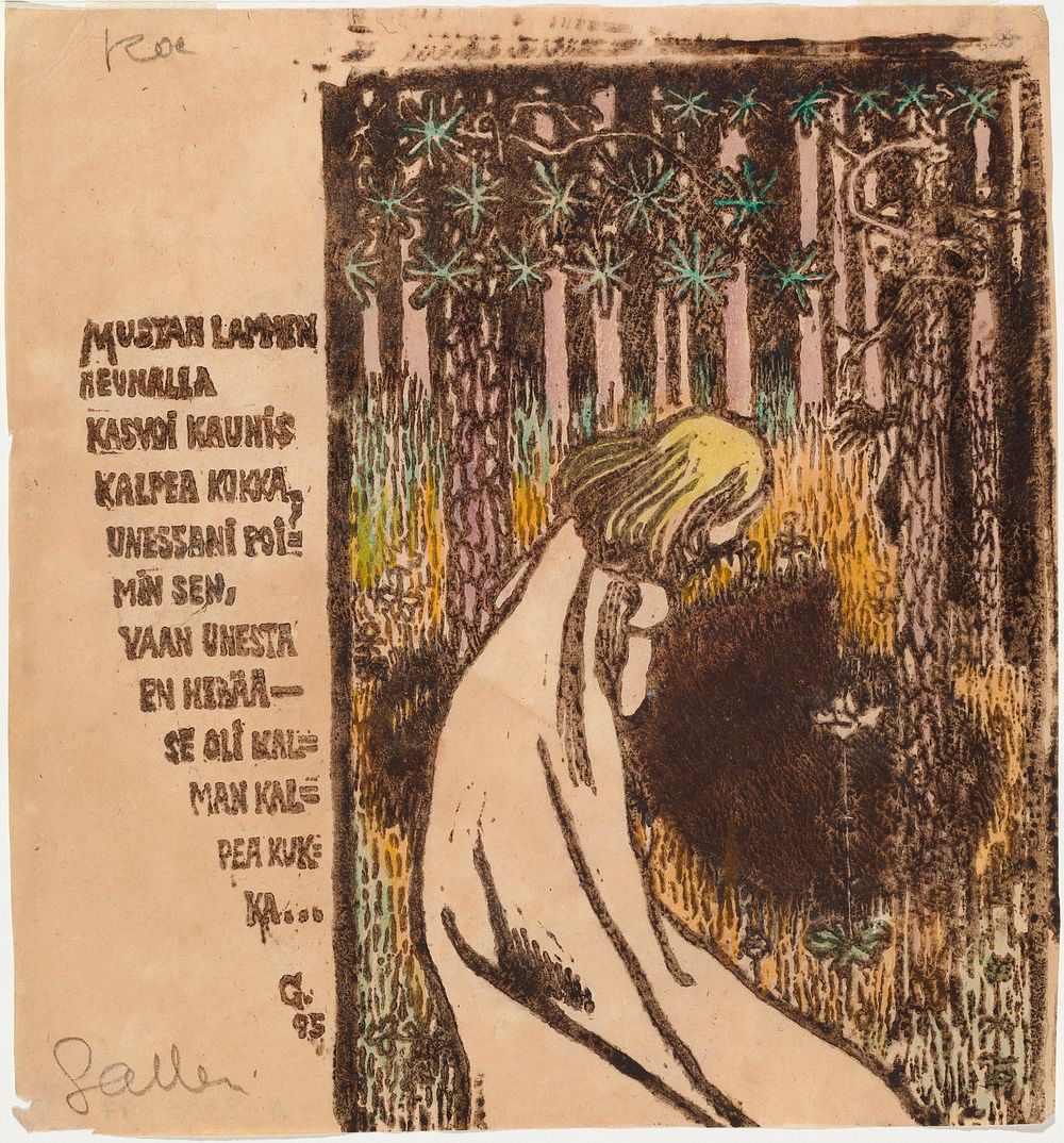 Flower of death, 1895, by Akseli Gallen-Kallela