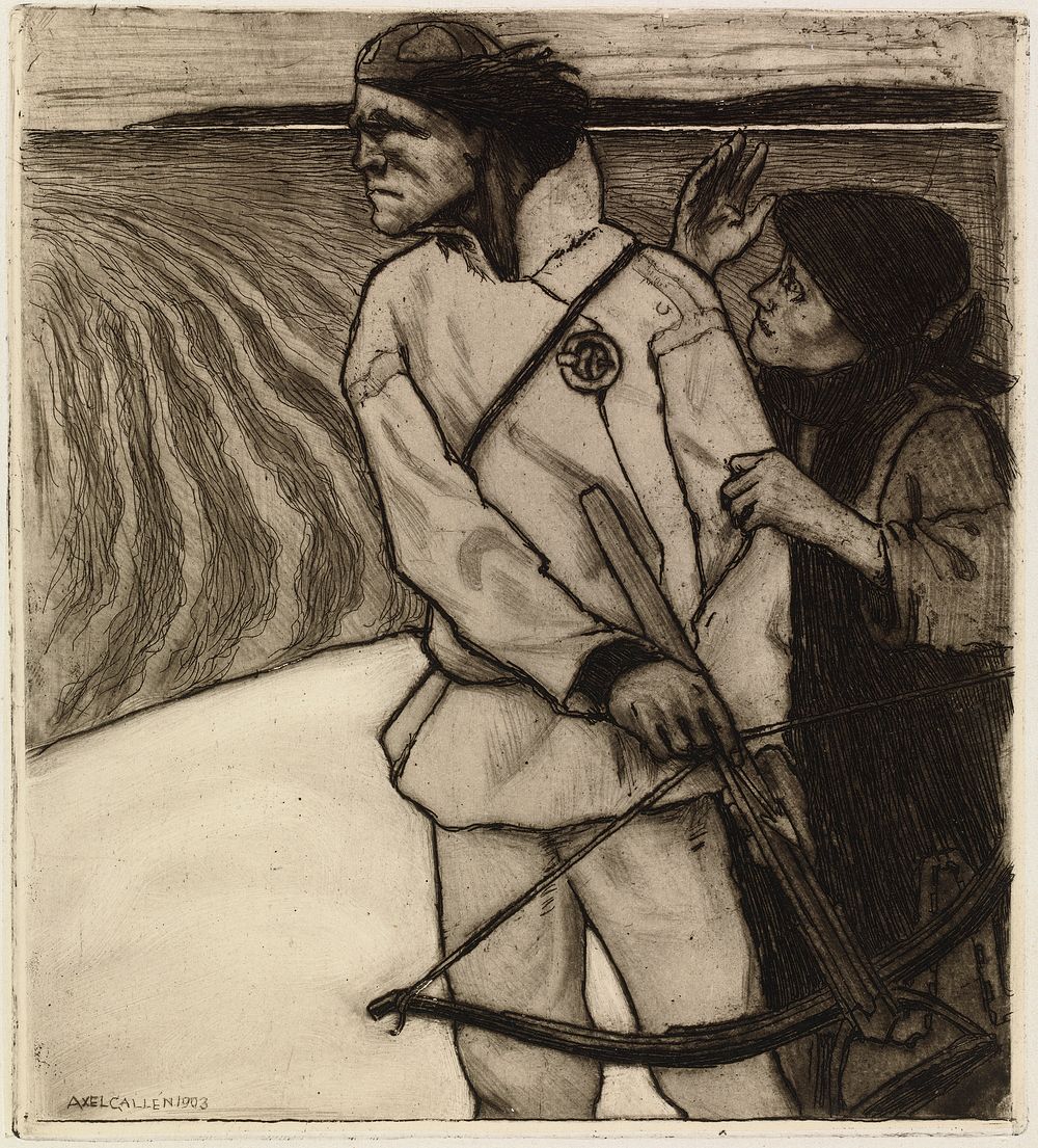 Vengeance of joukahainen, 1903, by Akseli Gallen-Kallela