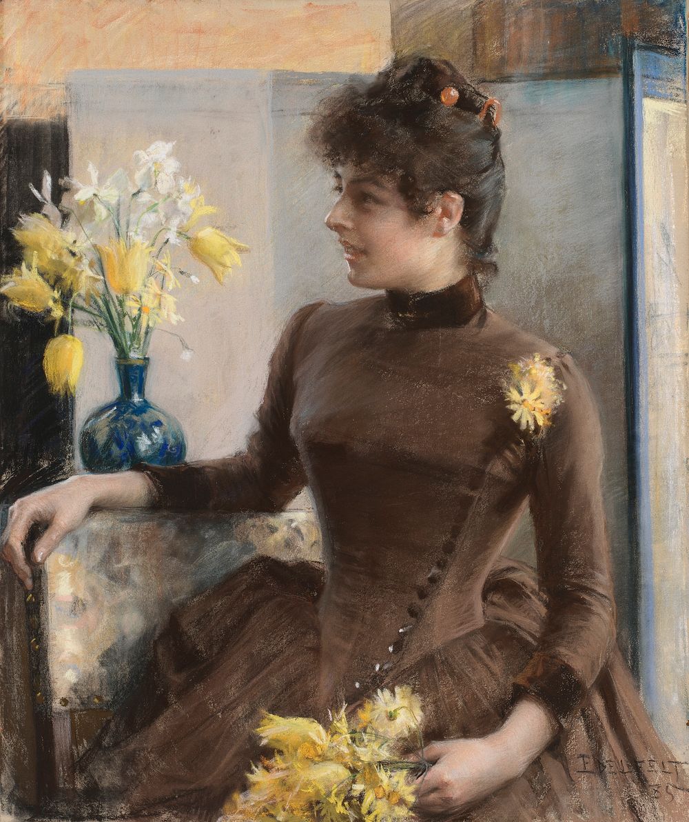 Parisienne, 1885, by Albert Edelfelt