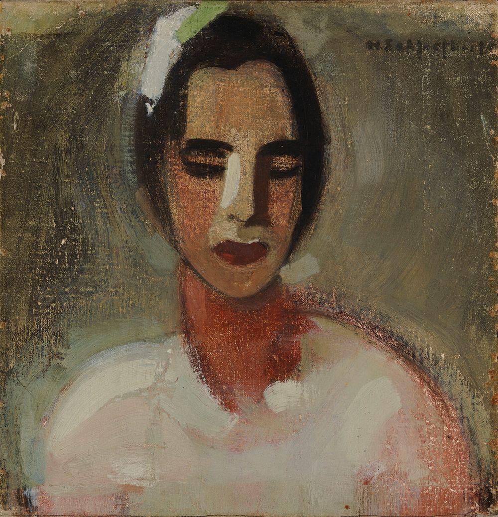 Girl from california i, 1919, Helene Schjerfbeck