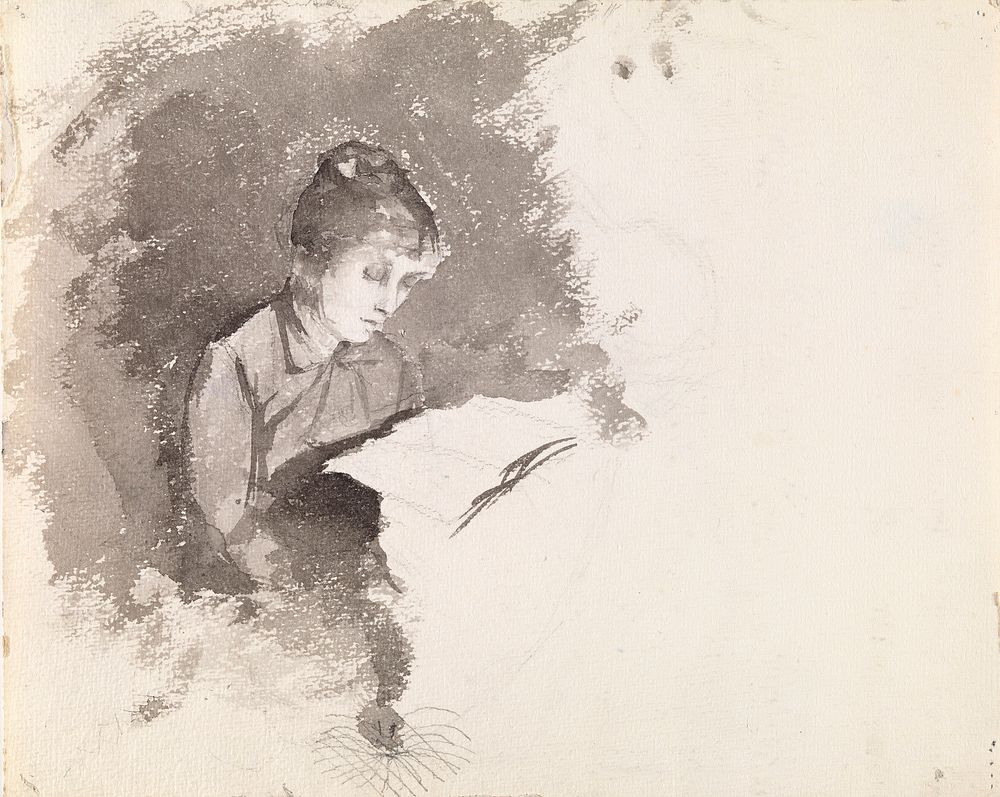 Woman reading, Maria Wiik