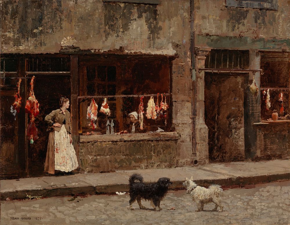 The street in paris, 1875, Mariefran&ccedil;oisfirmin Girard