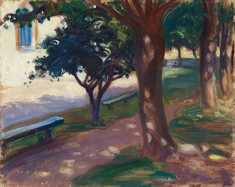 Park view, 1910, Wilho Sjöström