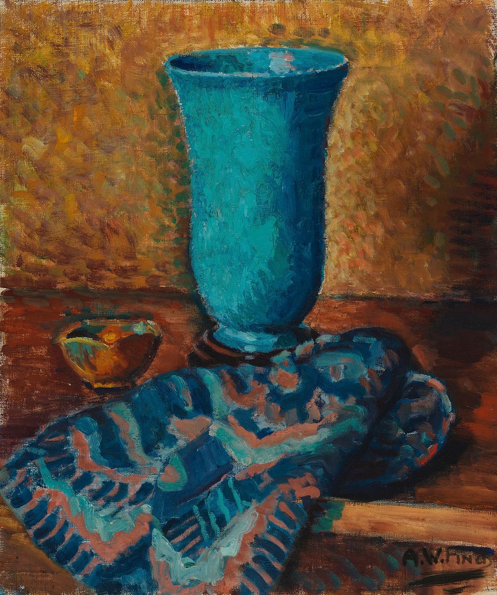 Sininen maljakko, 1928, by Alfred William Finch