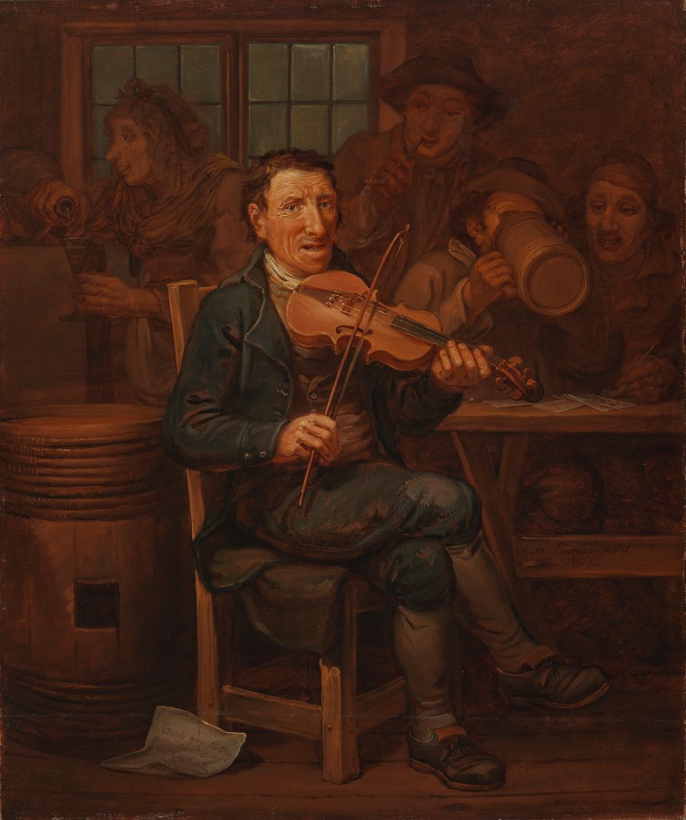Viulunsoittaja, 1809, by Alexander Lauréus