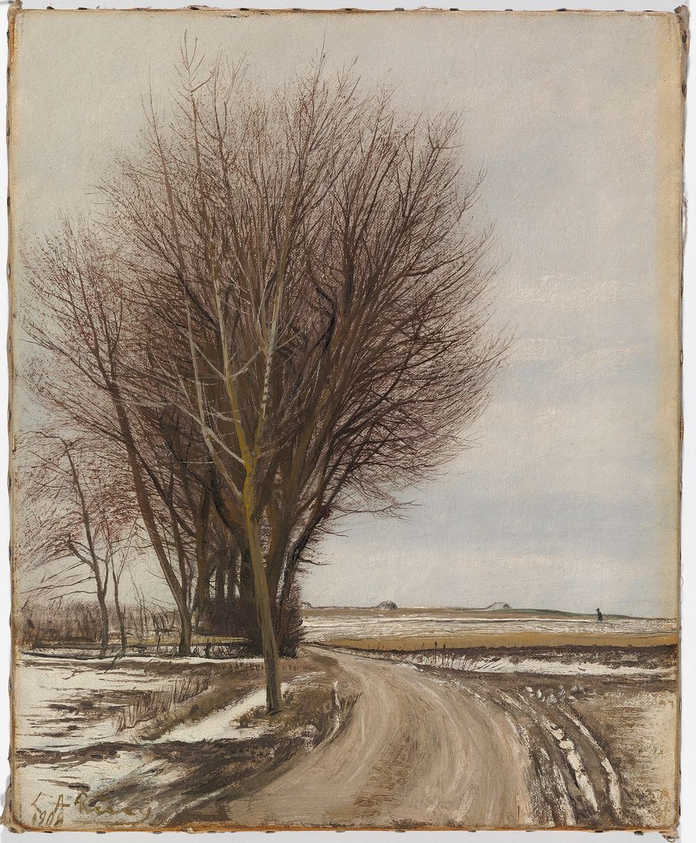 Talvimaisema, baldersbr&oslash;nde, 1908, Laurits Andersen Ring