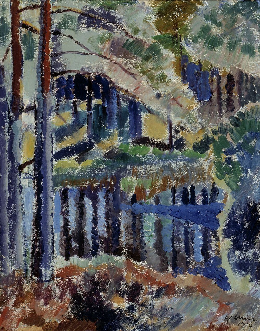 Metsälampi, 1916, Yrjö Ollila