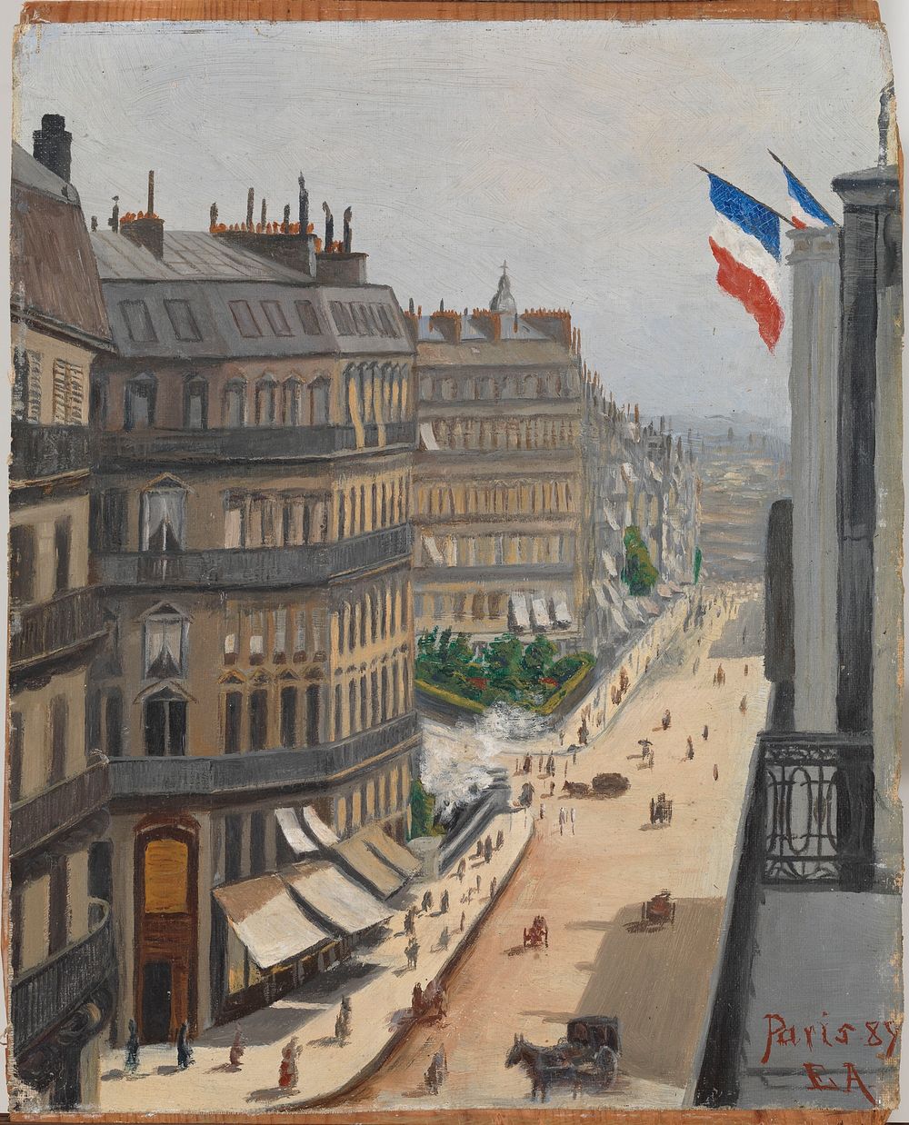 Street view from paris, 1889, Elin Alfhild Nordlund