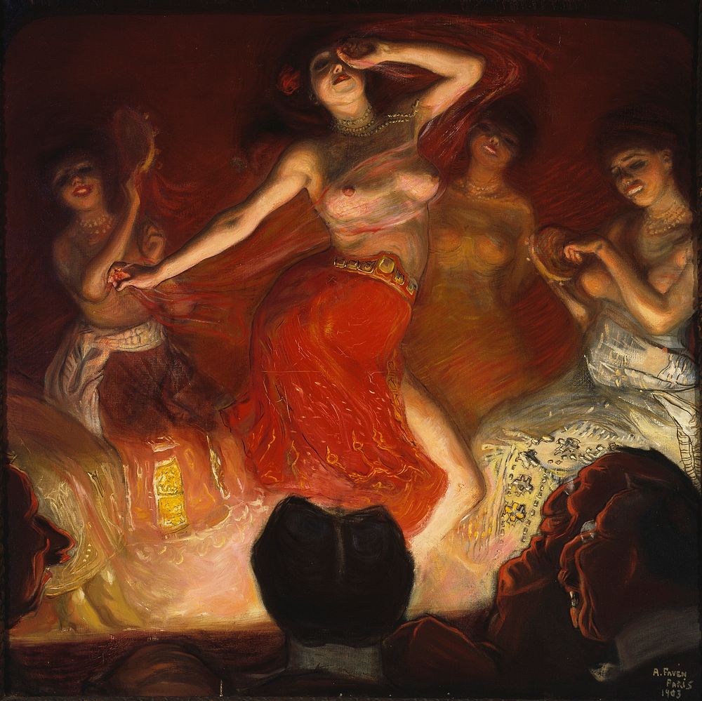 Belly dancer, 1903, Antti Favén