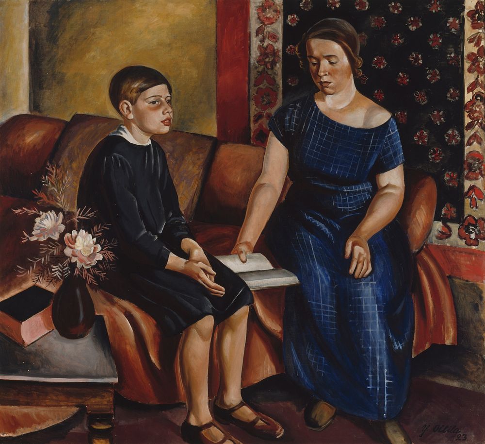 Hearing the homework, 1923, Yrjö Ollila