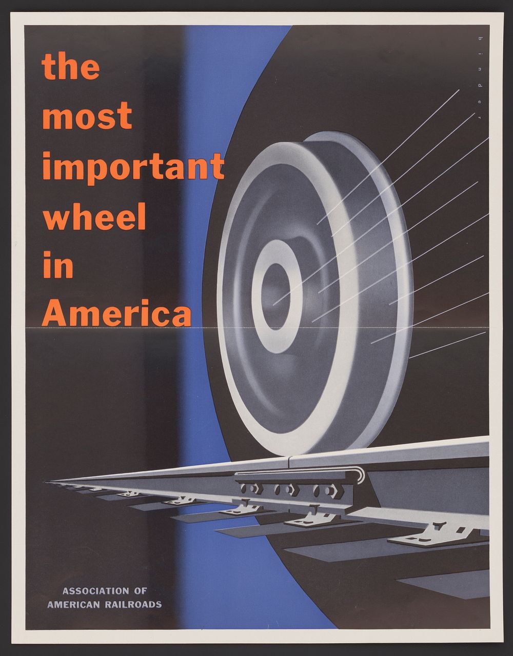The most important wheels in America (1952) car poster by Joseph Binder. Original public domain image from the Library of…