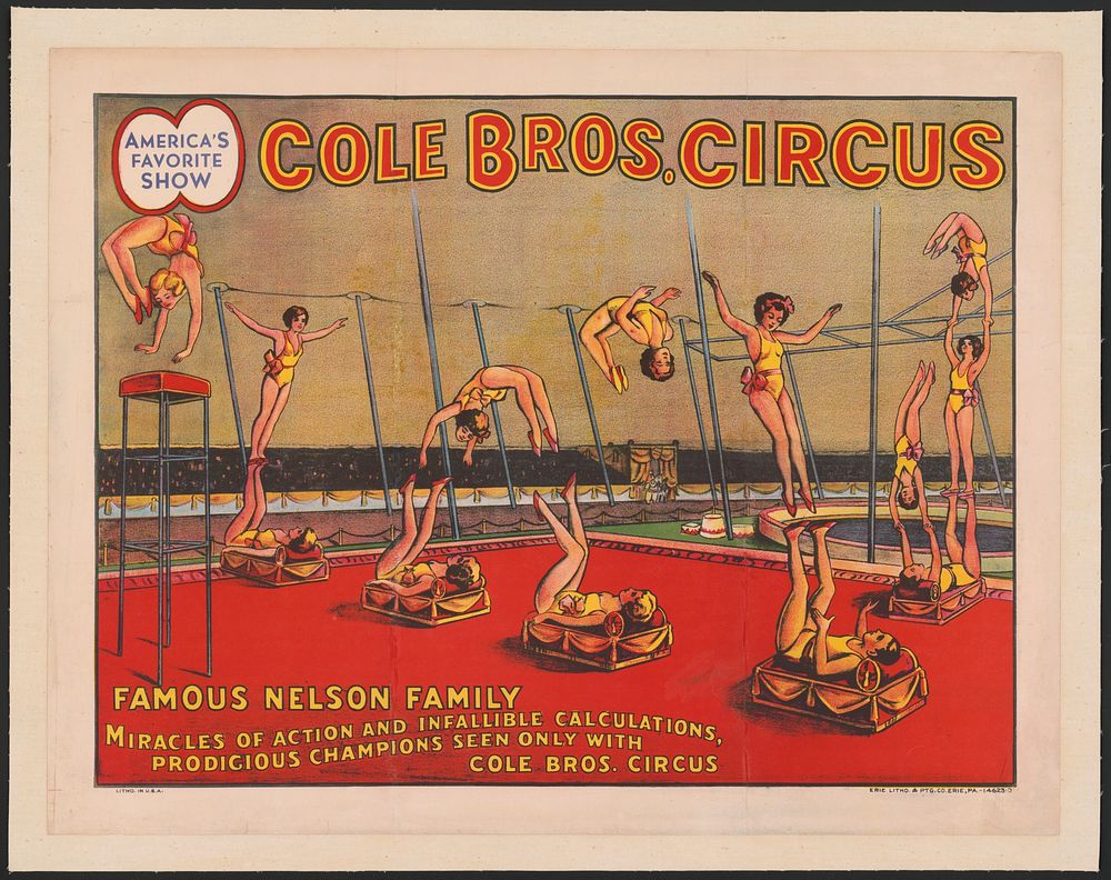 Cole Bros. Circus. Nelson Family