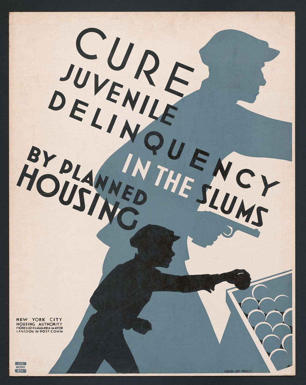 Cure juvenile delinquency in the slums by planned housing