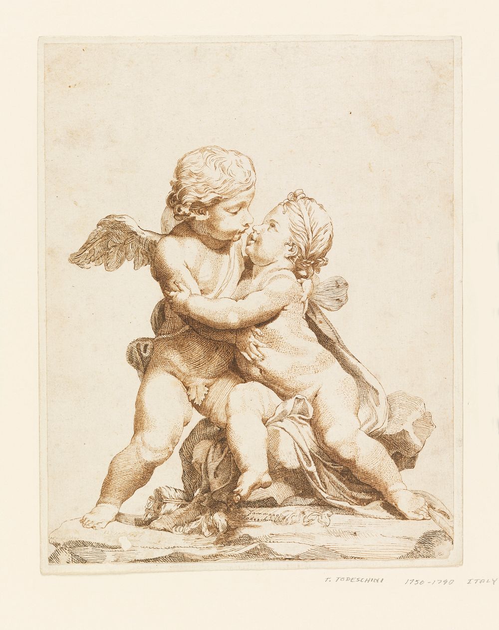 Two Cupids Kissing, Tommaso Todeschini