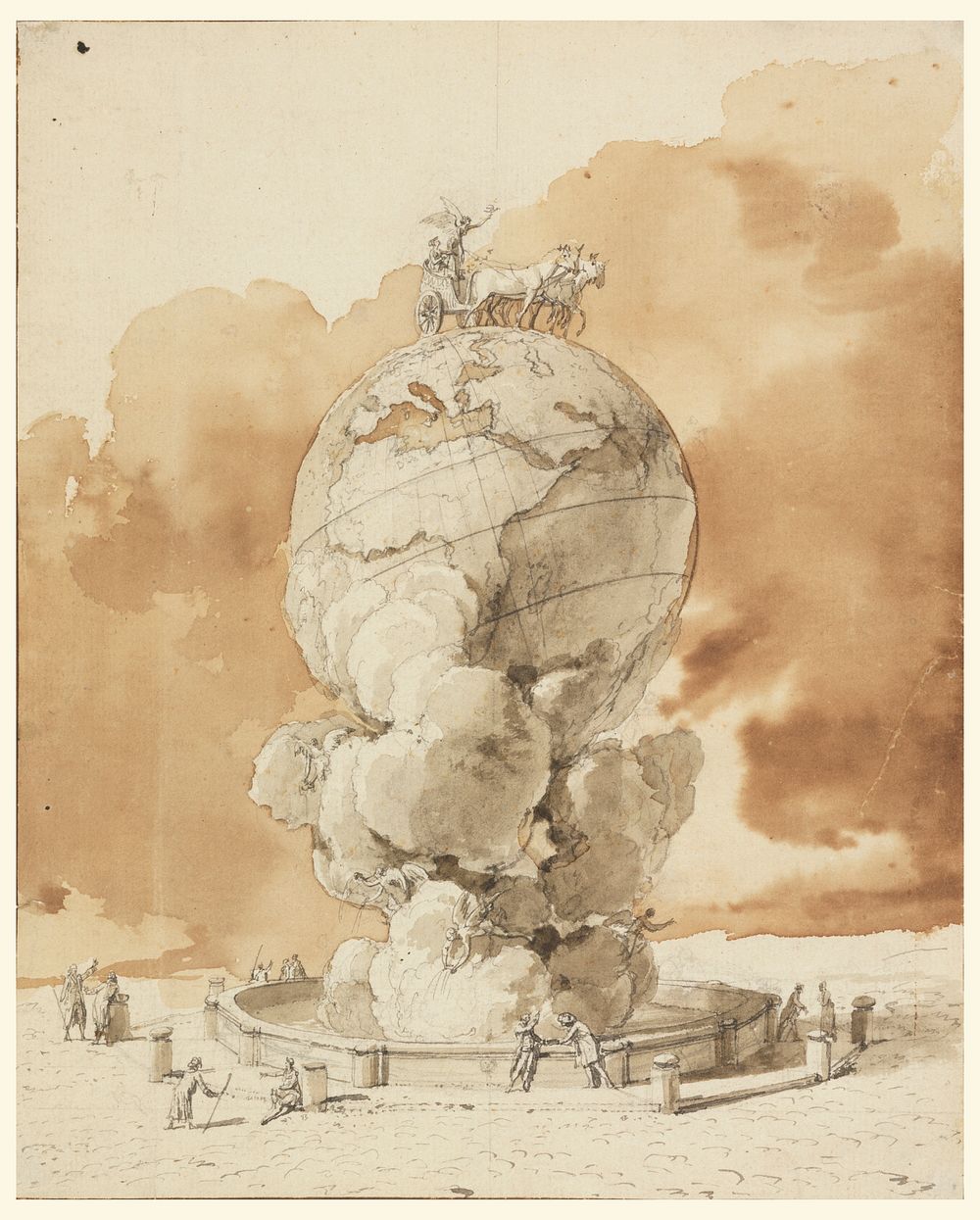 Design for a Public Monument to be Erected on a Paris Square, Jeanpierrelouislaurent Houl