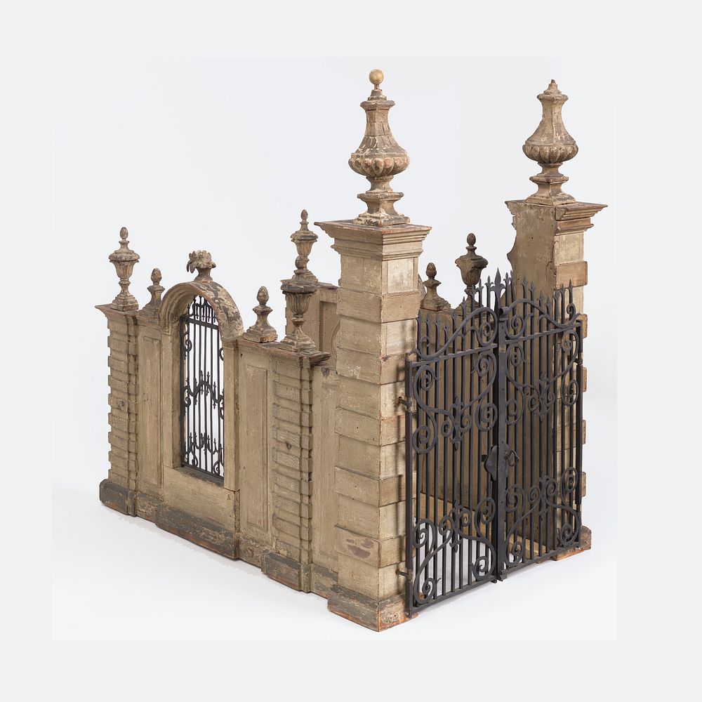 Model of a Walled Entrance with Gate