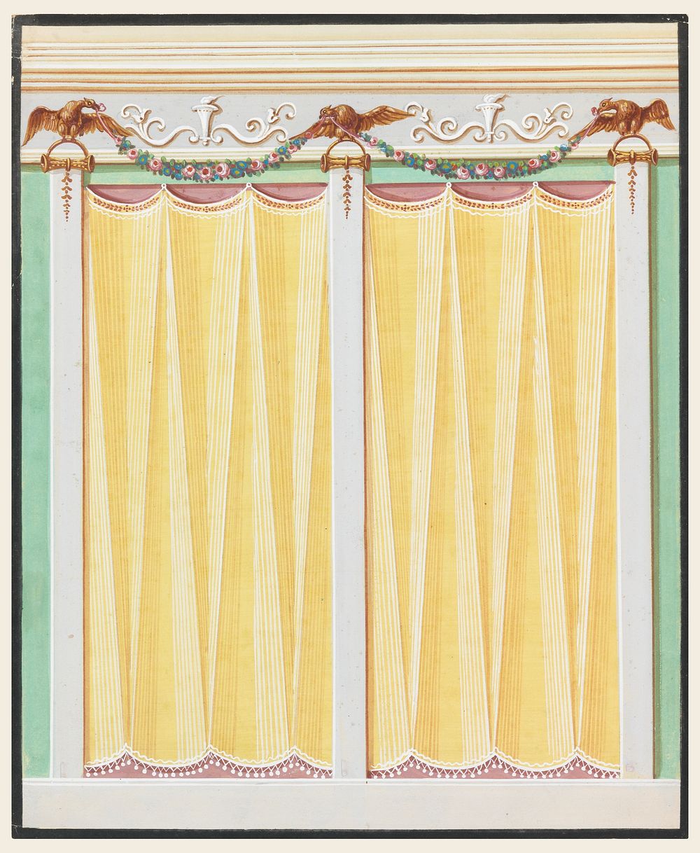 Design for Painted Decoration of a Wall