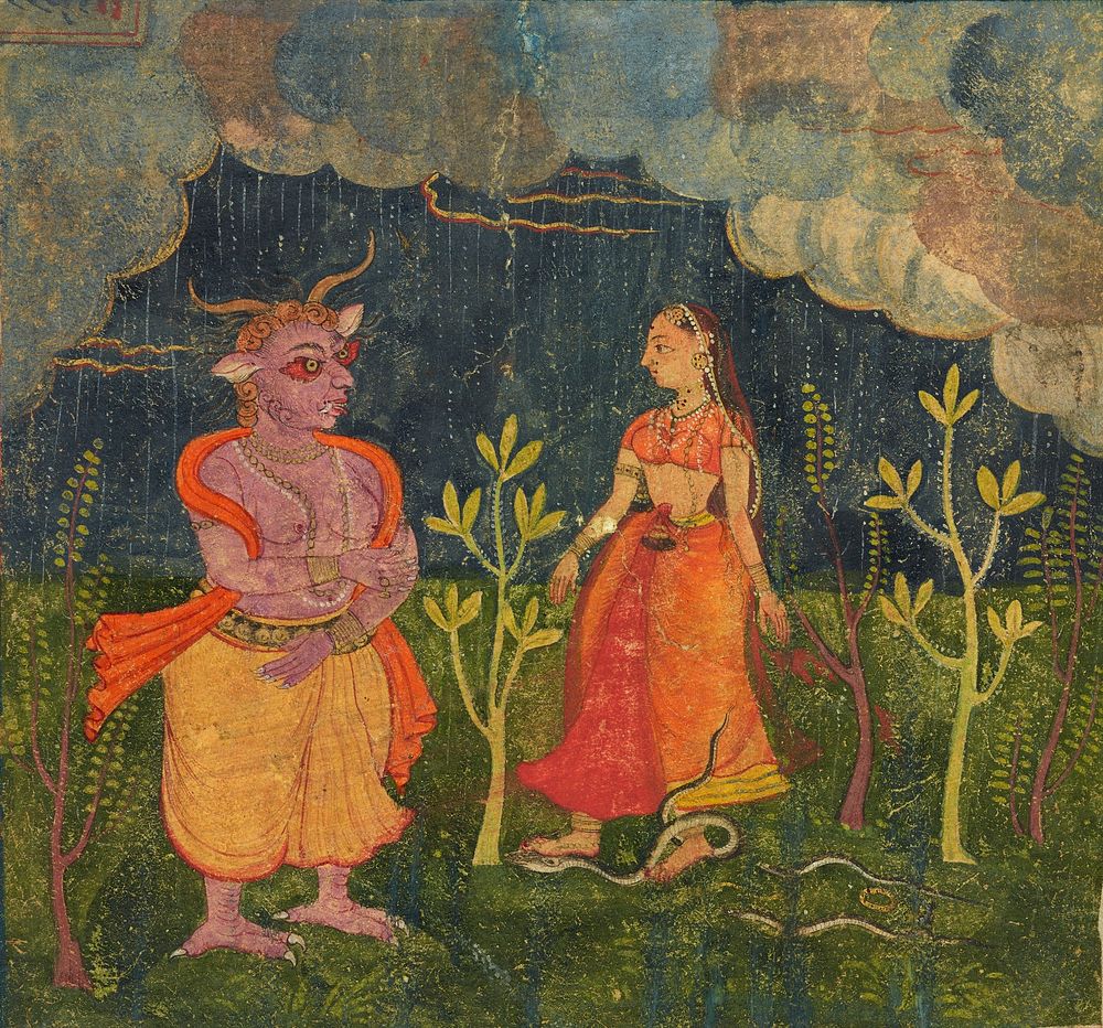 Abhisarika Nayika, folio from a Rasikpriya