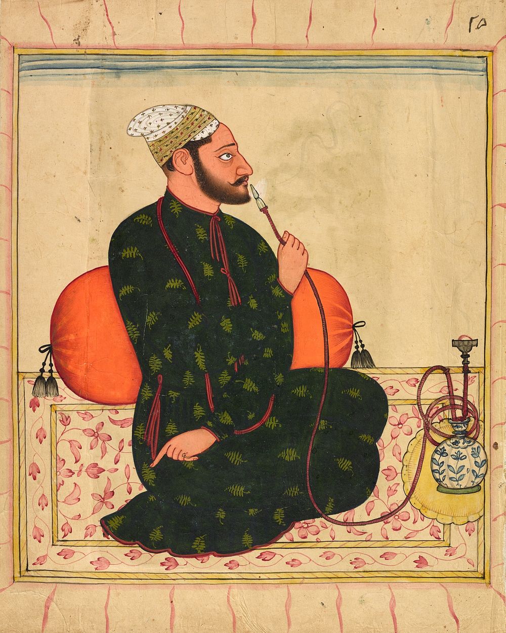 Portrait of a Raja, probably Raja Dhrub Dev of Jasrota