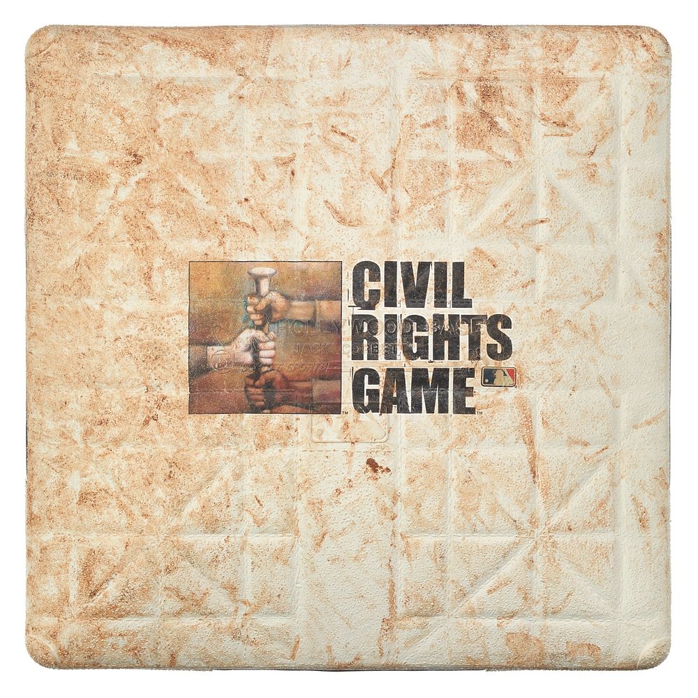 First base used in Inaugural Civil Rights Game, National Museum of African American History and Culture