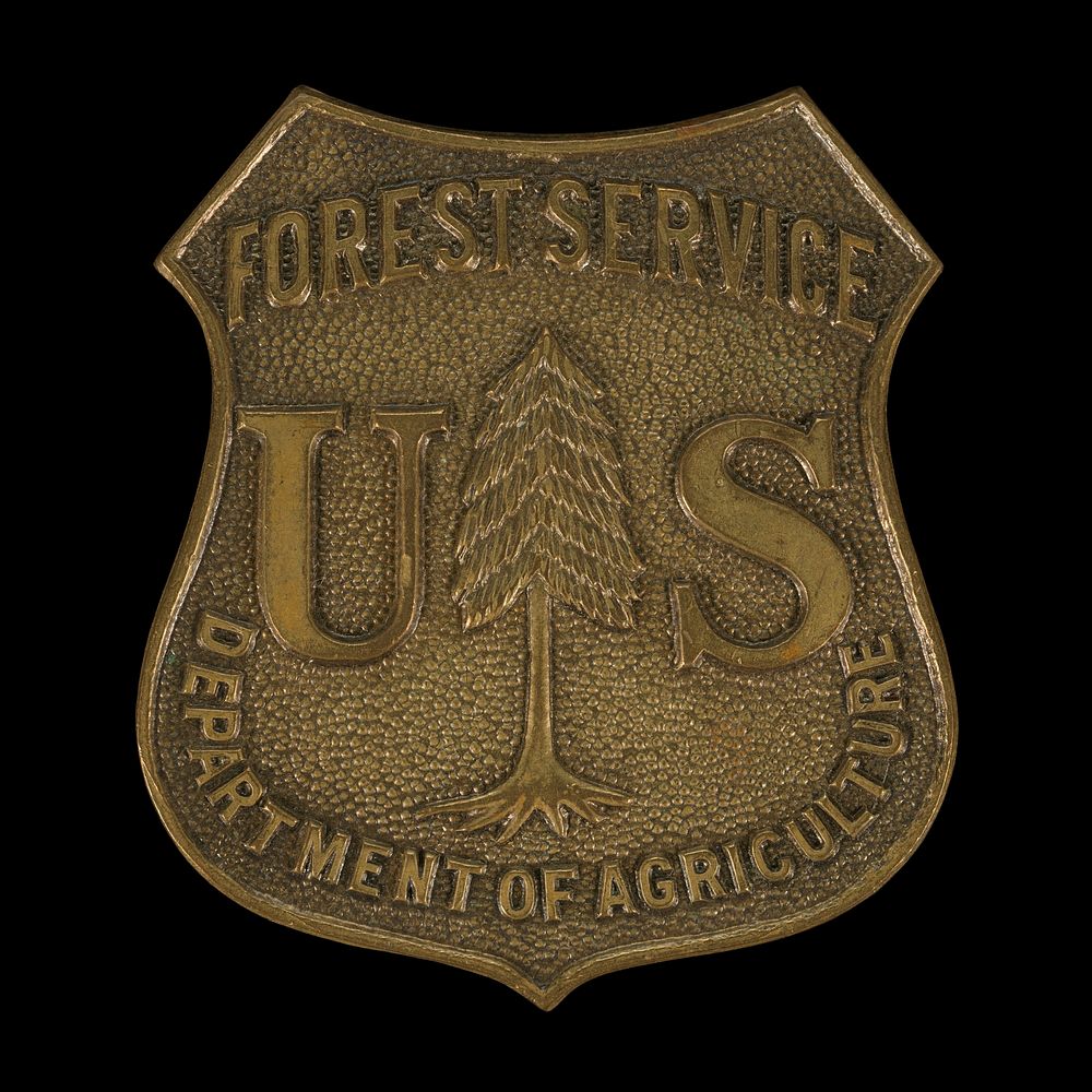 US Forest Service badge worn by Melody Starya Mobley, National Museum of African American History and Culture
