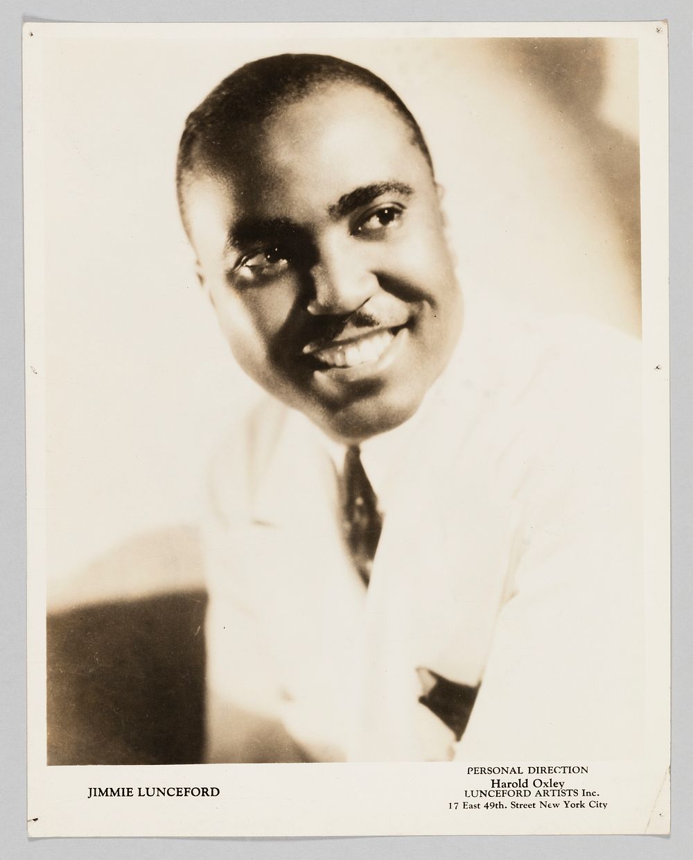 Photograph of Jimmie Lunceford, National Museum of African American History and Culture