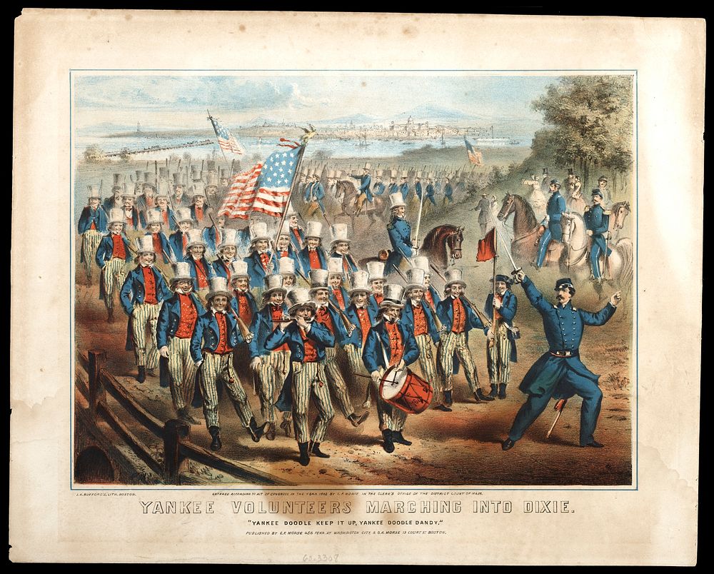 Yankee Volunteers Marching into Dixie in 1862 by, Smithsonian National Museum of African Art