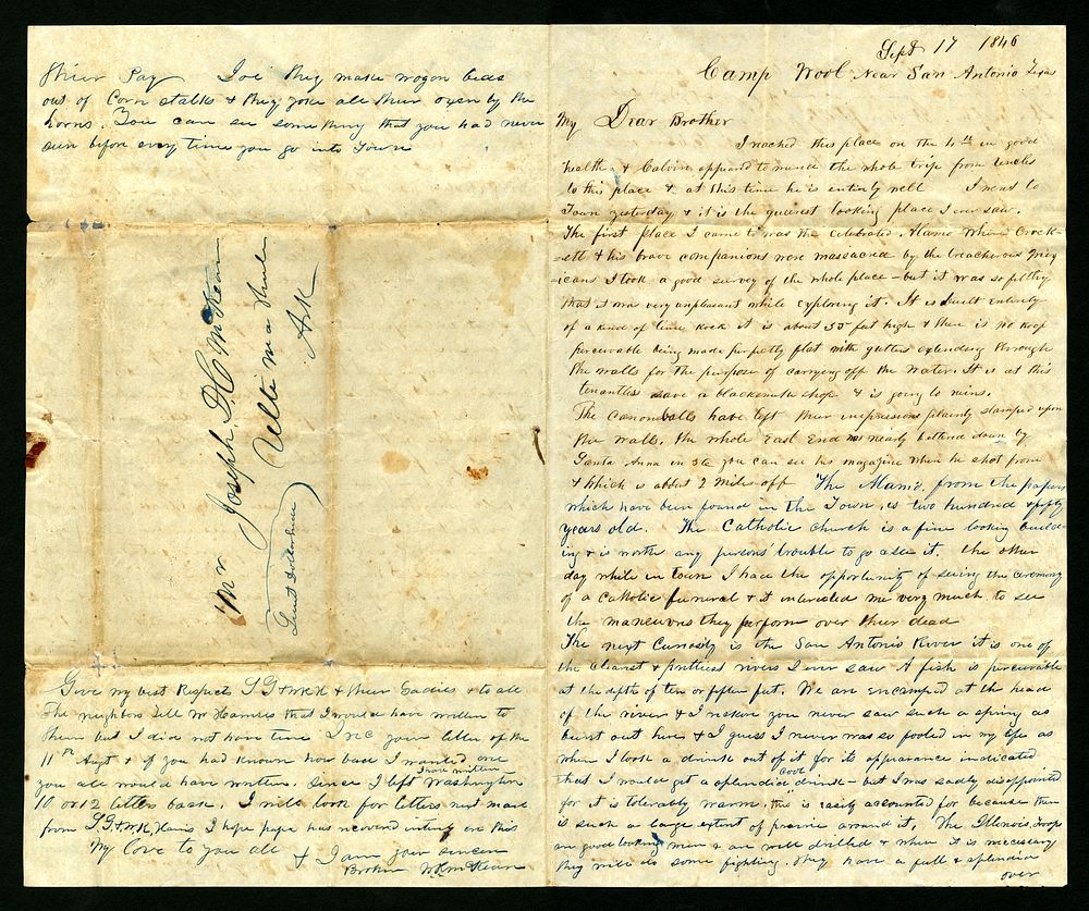 Mexican-American War folded letter