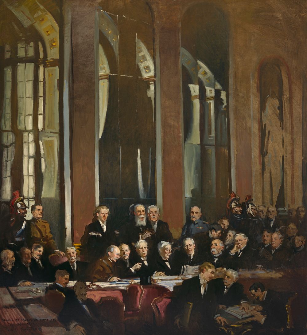 Signing of the Treaty of Versailles, 1919, John Christen Johansen