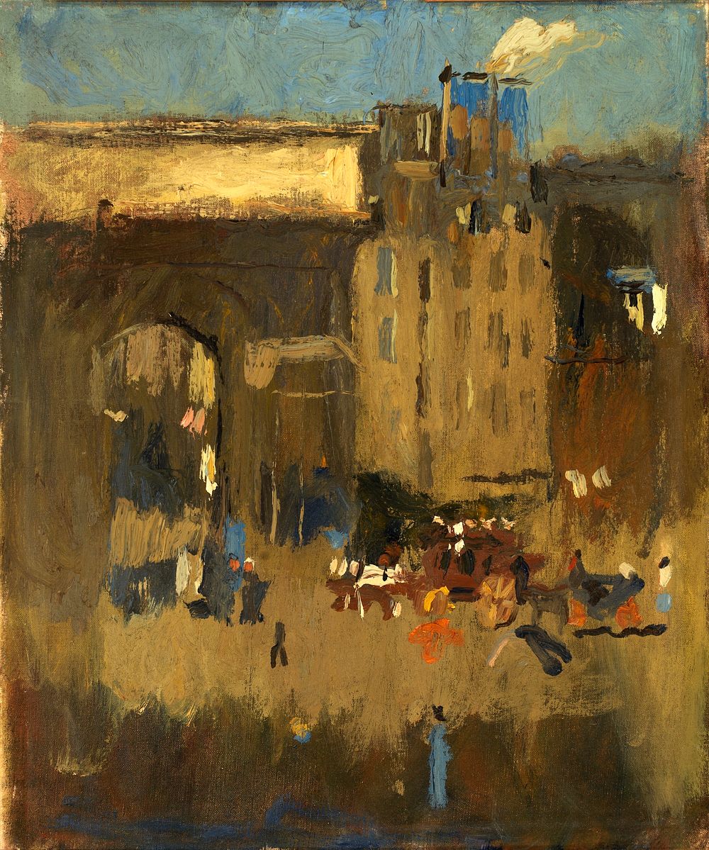 Porte St. Martin et Enterrement by Frank Edwin Scott