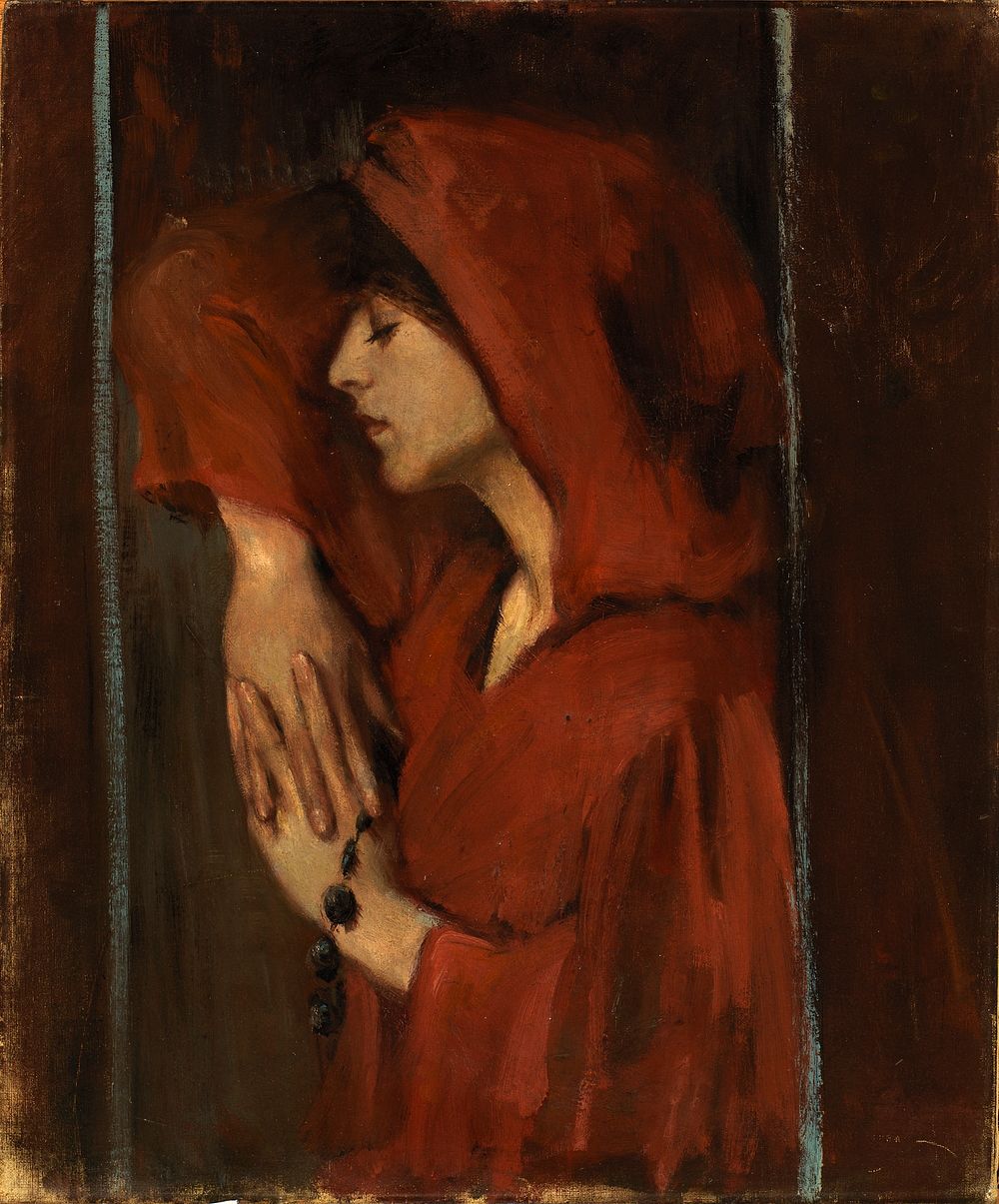Woman with Red Hood by Alice Pike Barney