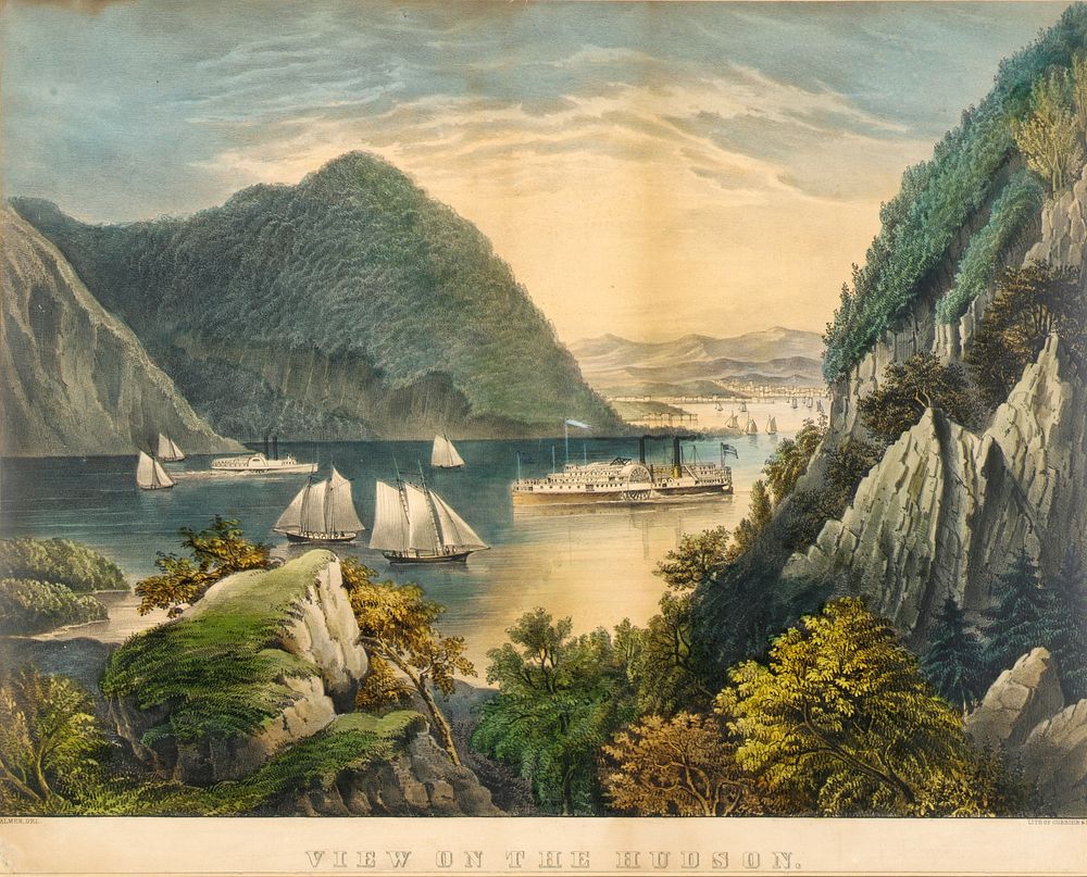 View of the Hudson, Frances Flora Bond Palmer