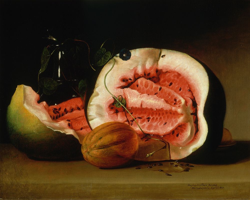 Melons and Morning Glories, Raphaelle Peale