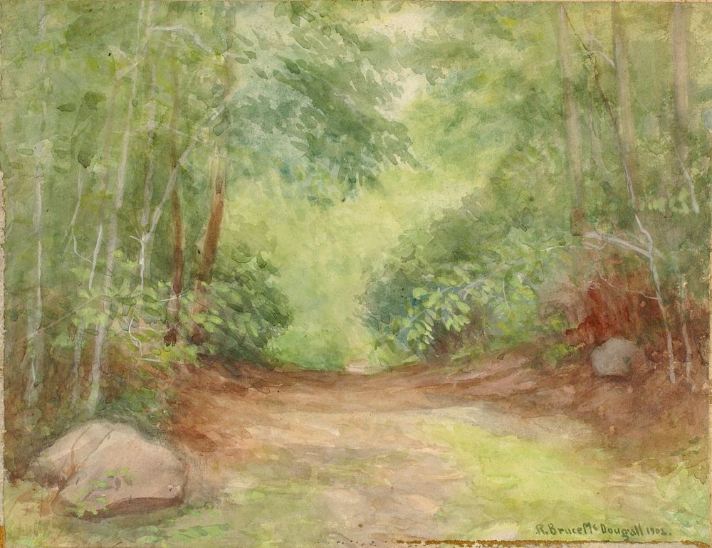 Untitled (Forest Scene), Robert Bruce Mcdougall