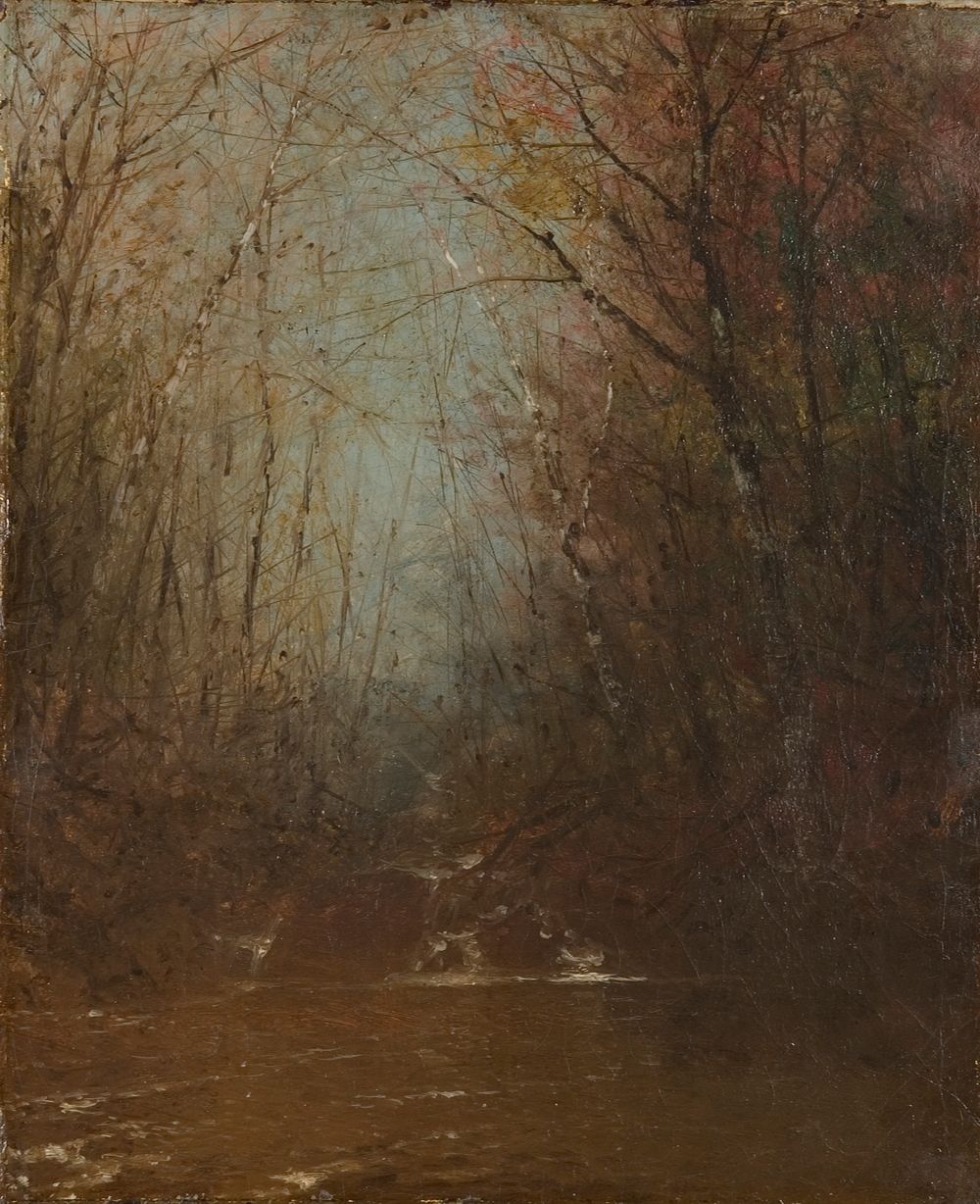 Forest Interior with Stream, John Frederick Kensett