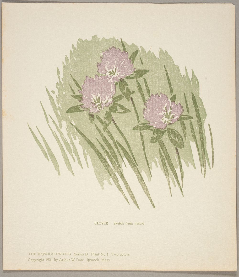 Ipswich Prints: Clover by Arthur Wesley Dow