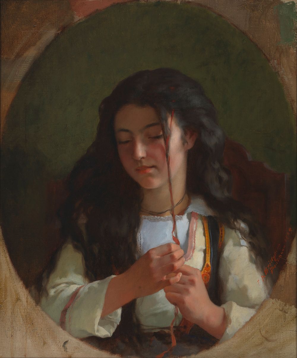 Study of a Young Girl, Pont Aven, Frederic Arthur Bridgman