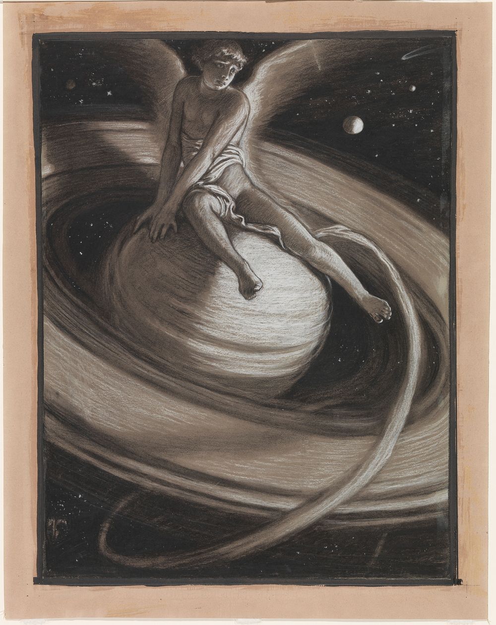 (Illustration for Rub&aacute;iy&aacute;t of Omar Khayy&aacute;m) The Throne of Saturn by Elihu Vedder