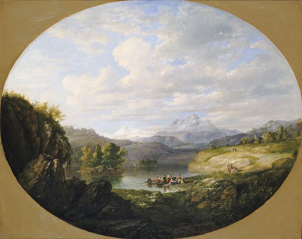 A Swiss Lake, Daniel Huntington