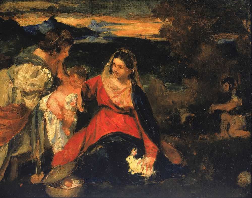 After Titian's "Madonna of the Rabbit", Kenyon Cox