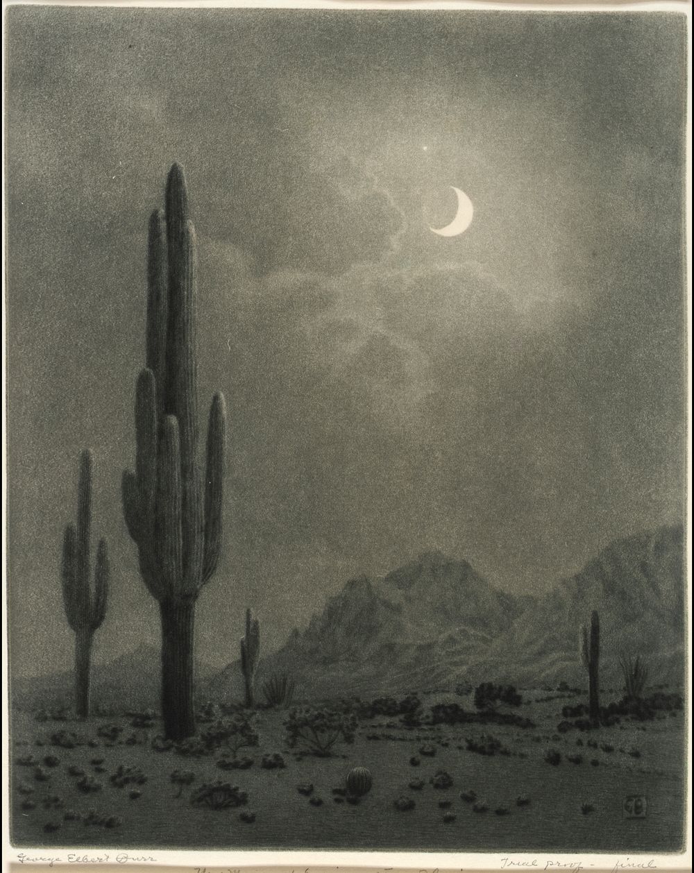 New Moon and Evening Star, Phoenix, George Elbert Burr