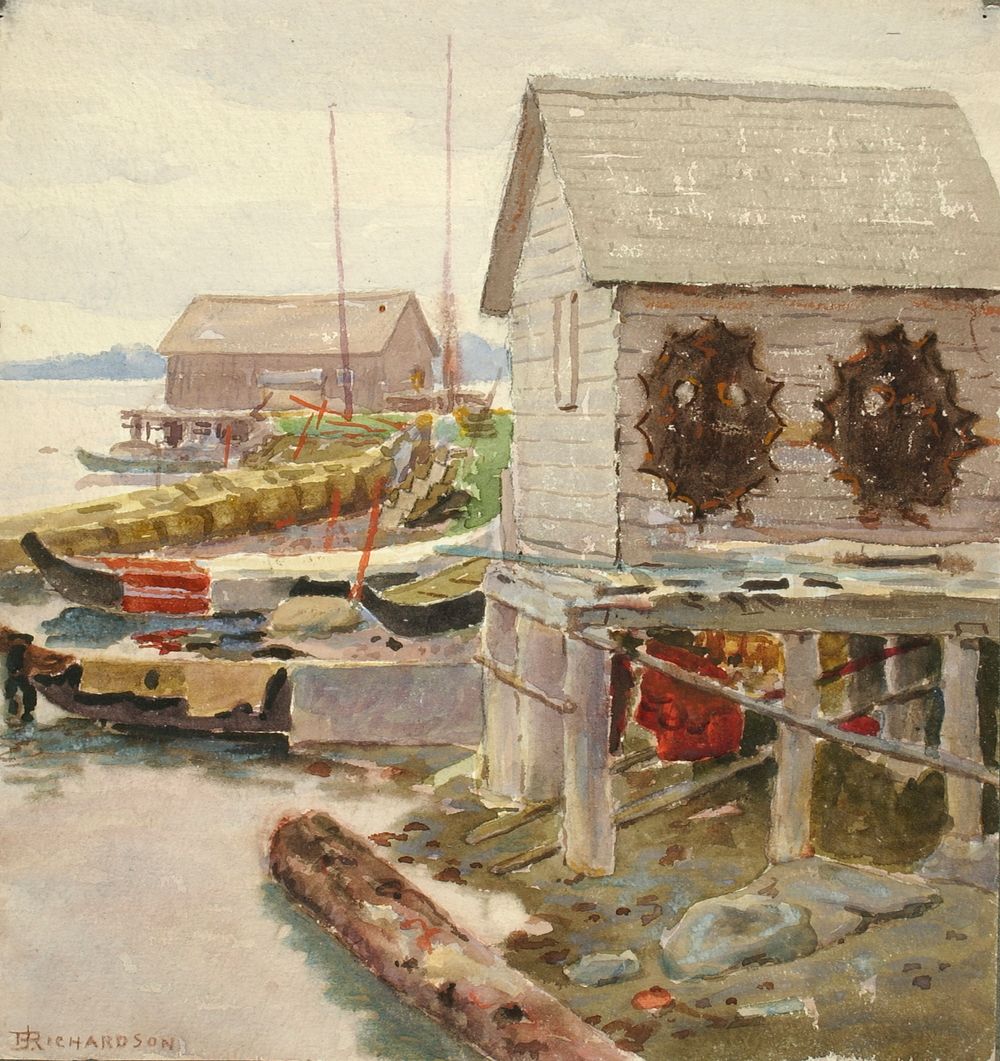 Drying Skins, Sitka, Theodore J. Richardson