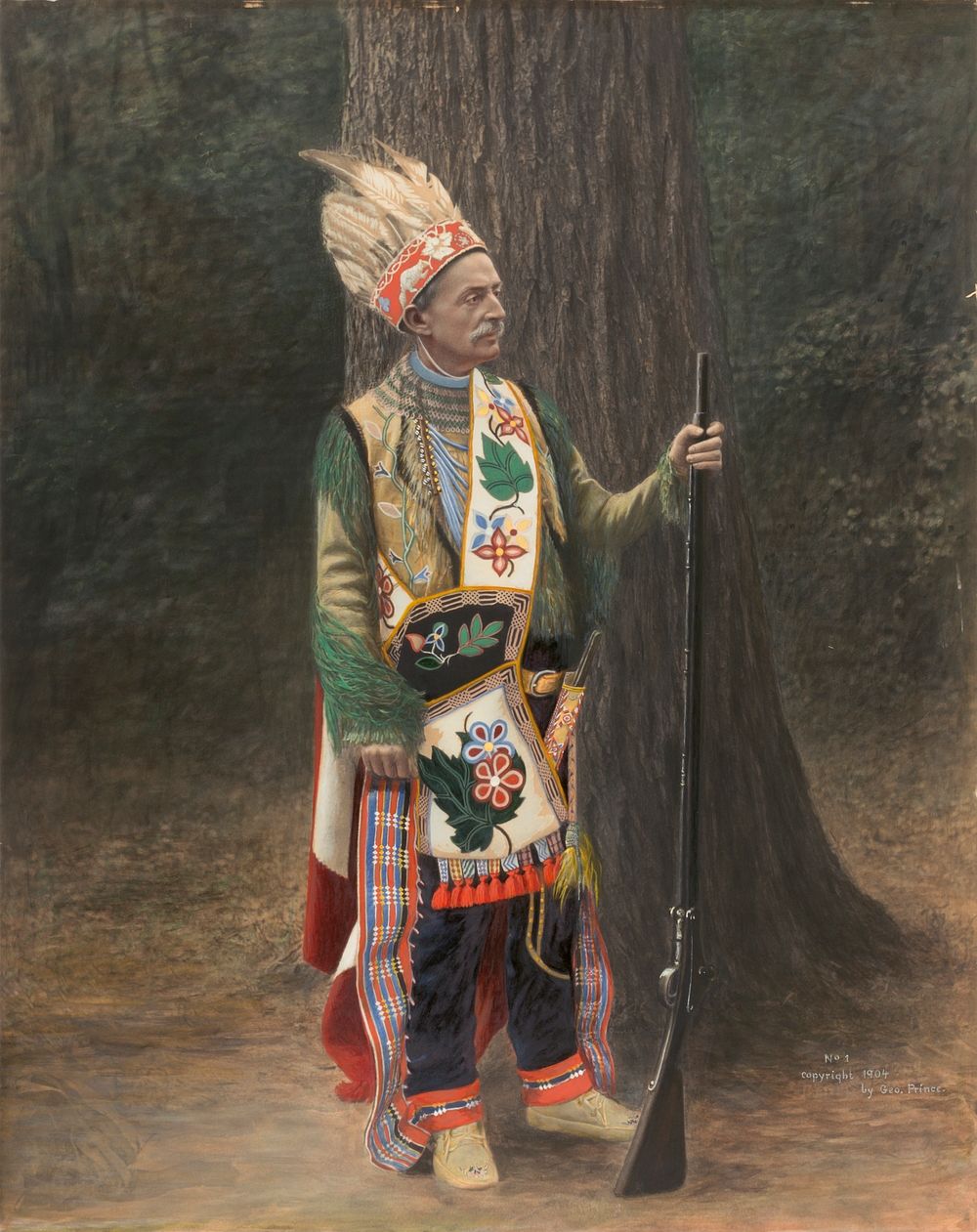White Man in Chippewa Costume, George Prince