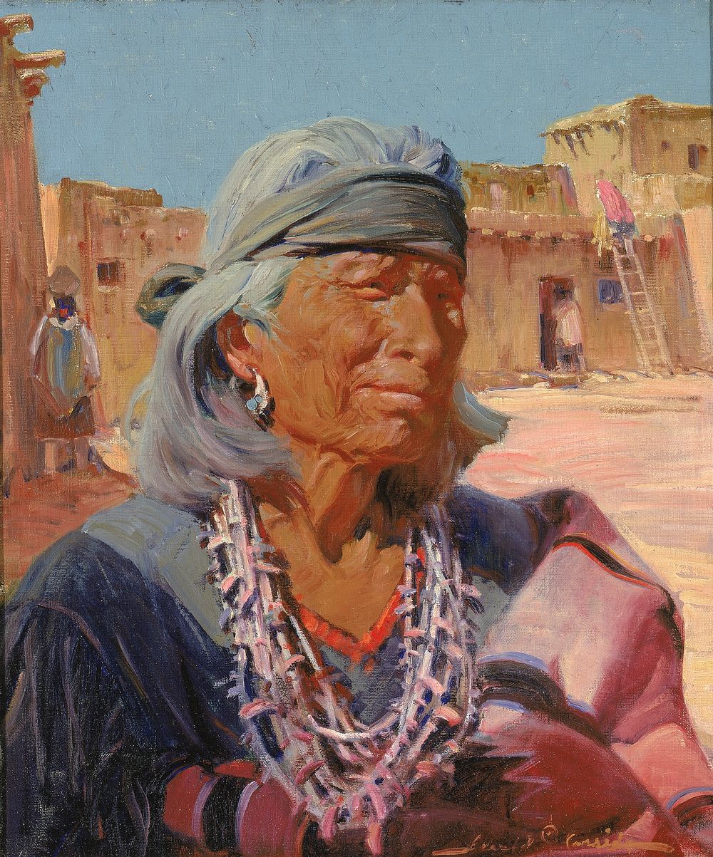 Old Man of Zuni, High Priest (Cacique), Ira D. Gerald Cassidy
