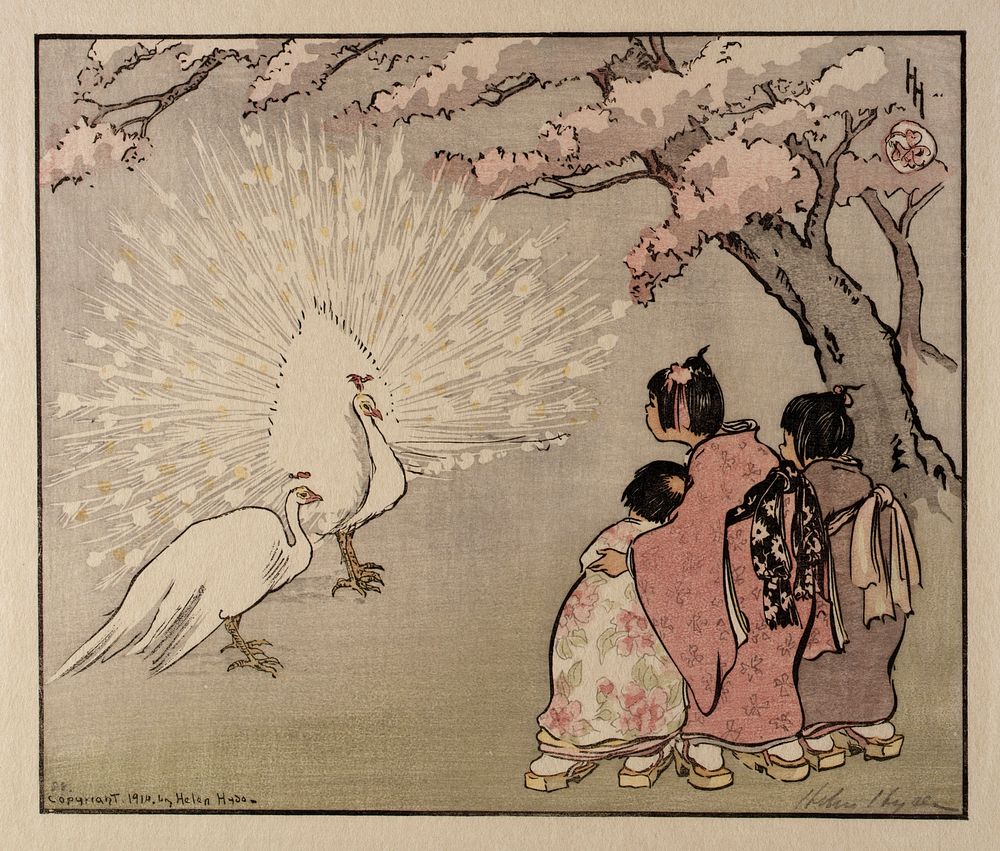 The White Peacock by Helen Hyde (1868-1919)