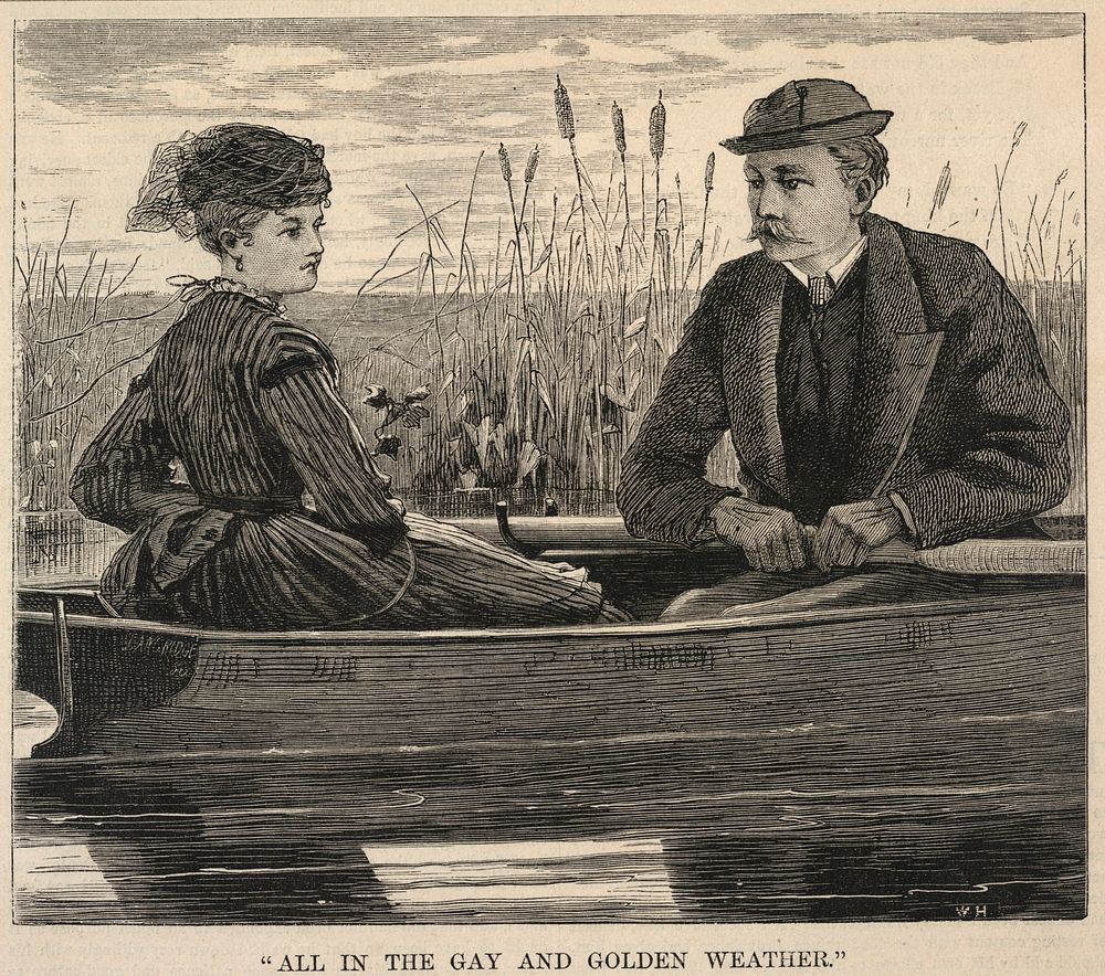 "All in the Gay and Golden Weather," from Appletons' Journal of Literature, Science, and Art, June 12, 1869 by Winslow Homer