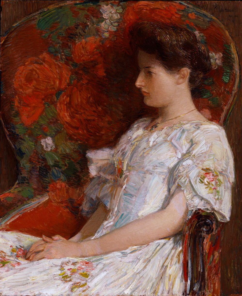 The Victorian Chair by Frederick Childe Hassam