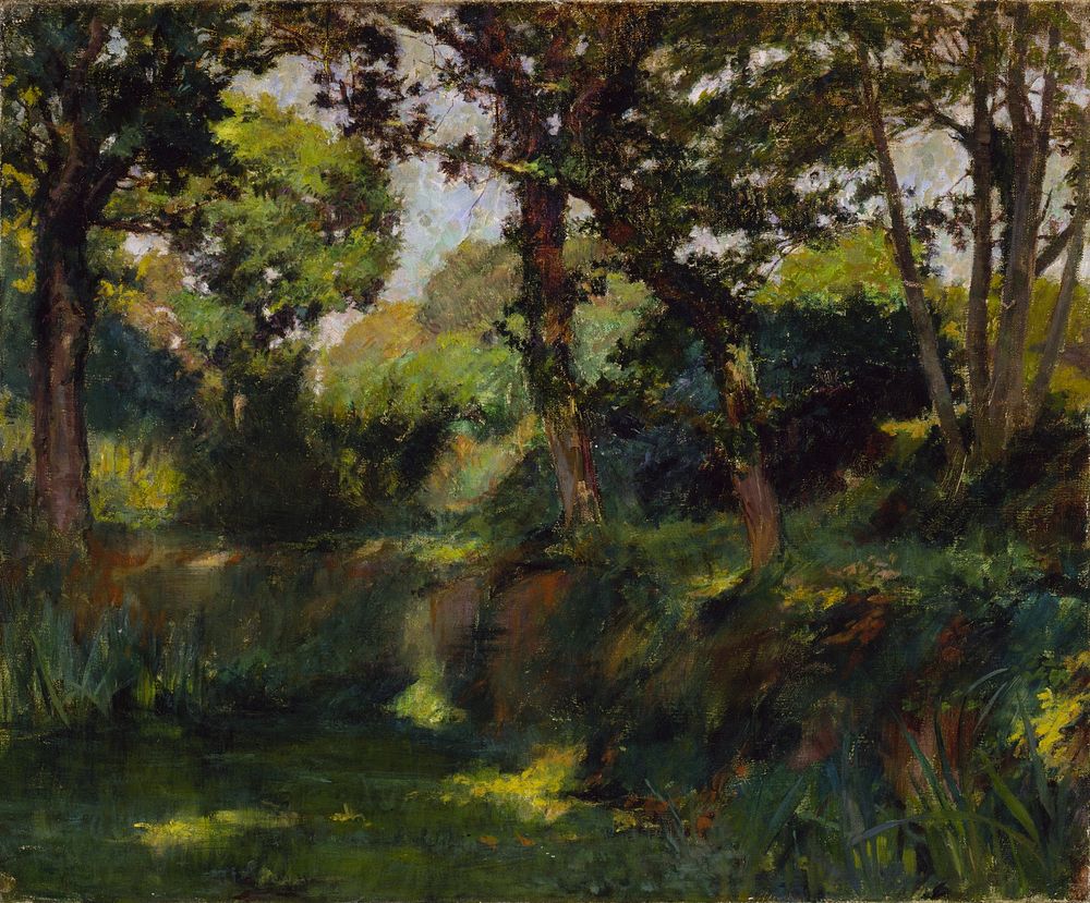 Wooded Landscape, Samuel Isham